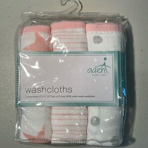 NWT Aden + Anais 3-pack Washcloths Set